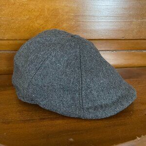 NEW Boston Scally Co. The Peaky 8 Panel Sz XL Grey Solid Newsboy Hat Driver Cap